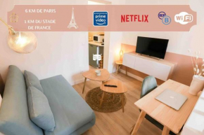 Appart' Hôtel Pink Cosy 5min RER Proche Paris